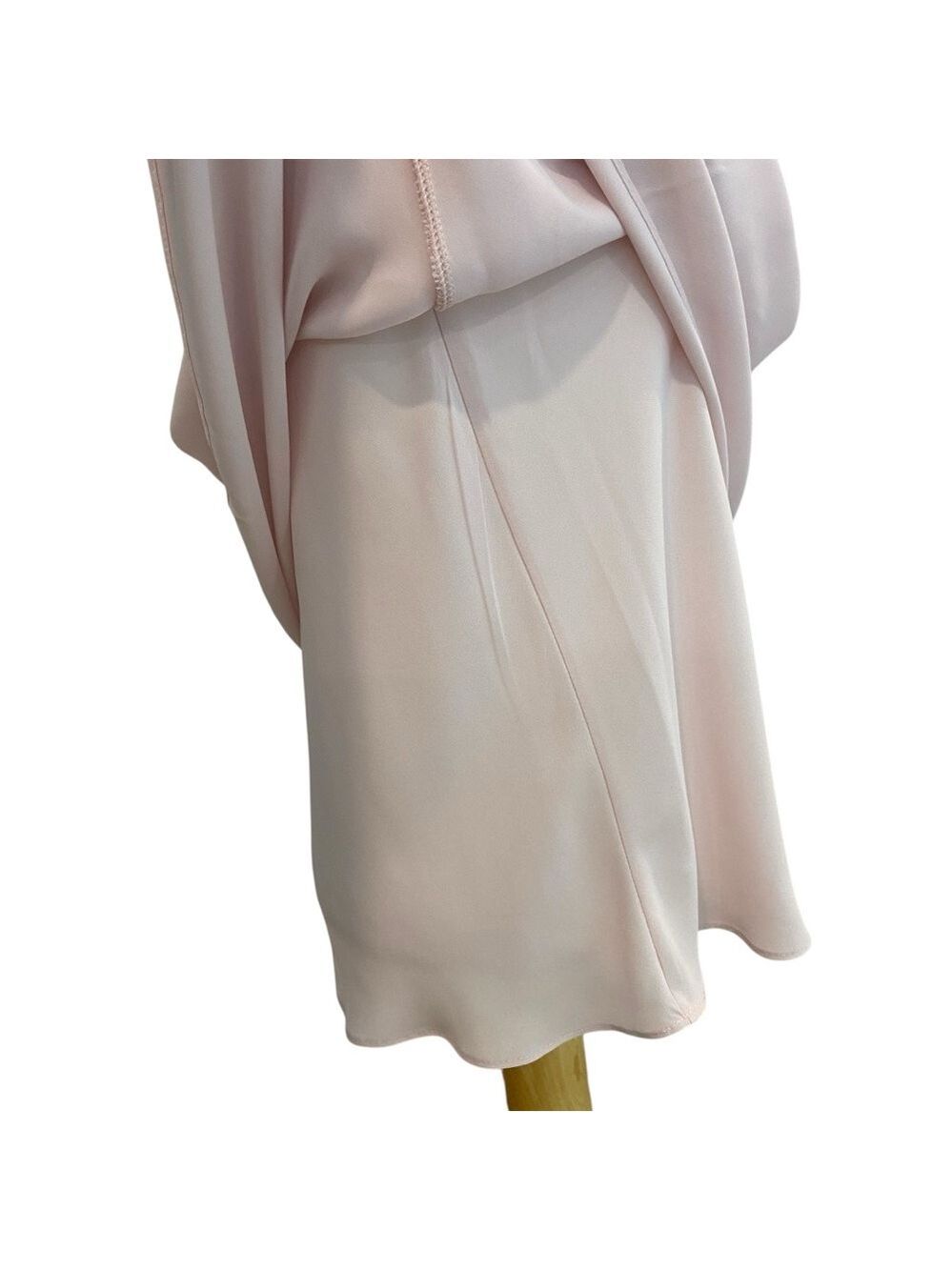 Frank Lyman Designer flowy chiffon top powder pink sleeveless V neckline size 2 - Picture 9 of 14